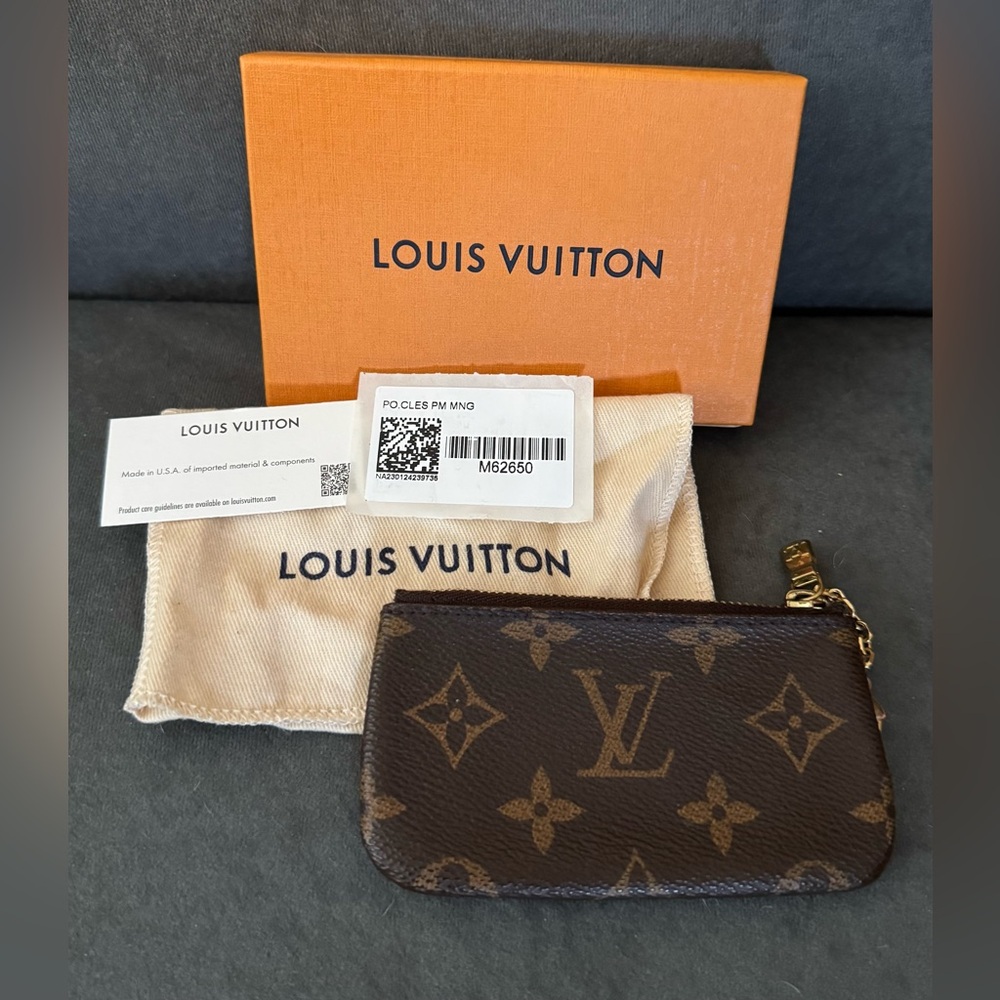 Louis Vuitton Brown Monogram Key Pouch